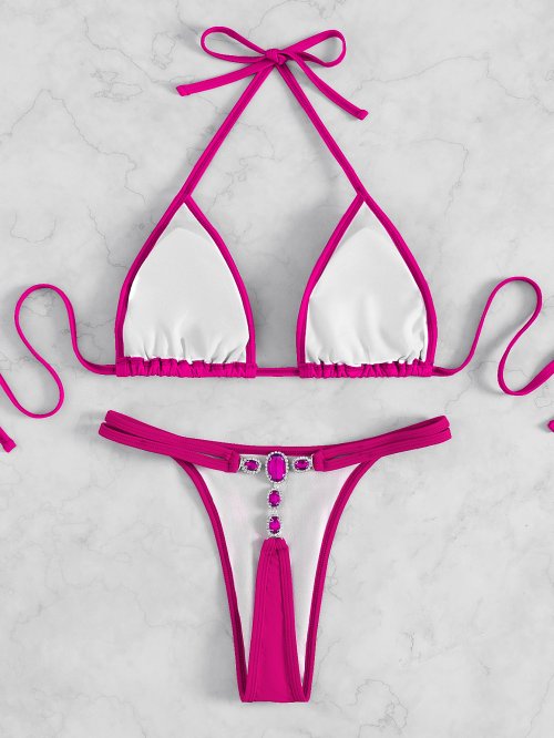 Imagen de Bikini Sexy con Diamantes Azules 2024