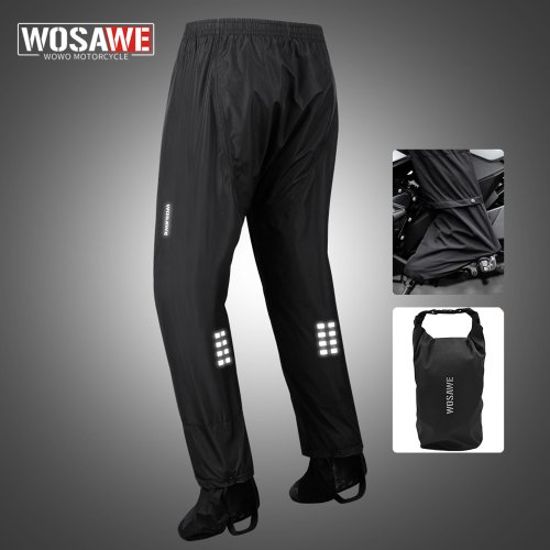 Image of Premium Reflective Waterproof Rain Pants for Men and Women – Durable Outdoor Rainwear for Motorcycle Riding, Fishing, Camping, and Hiking