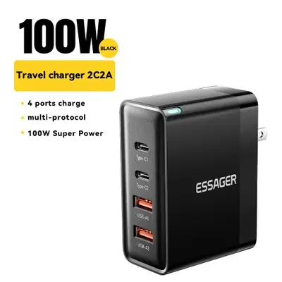 Image de Chargeur USB-C 100W Rapide pour MacBook, iPhone & Samsung