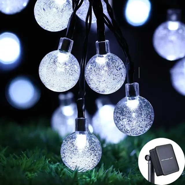Image de Guirlande Lumineuse Solaire LED - Décoration de Noël Élégante