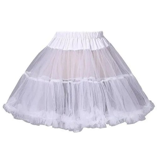Image of Elegant Women's Princess-Style Layered Puffy Mini Tutu Skirt with Fluffy Ruffles - Perfect for Weddings, Parties, and Special Occasions