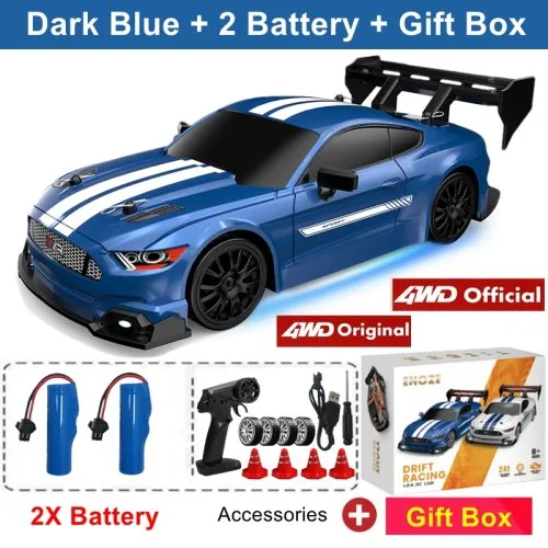 GTRPRO Dunkelblau 2 Akkus Box
