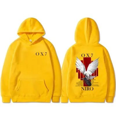 Image de Sweat à Capuche Graphique Rappeur Niro Ox7