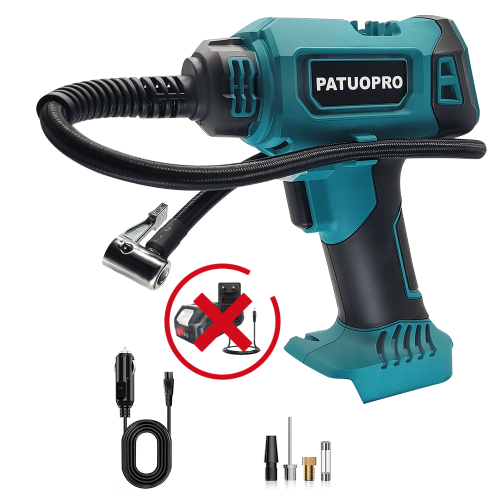 Image de Pompe à Air Sans Fil 18V - Gonfleur de Pneus Portable
