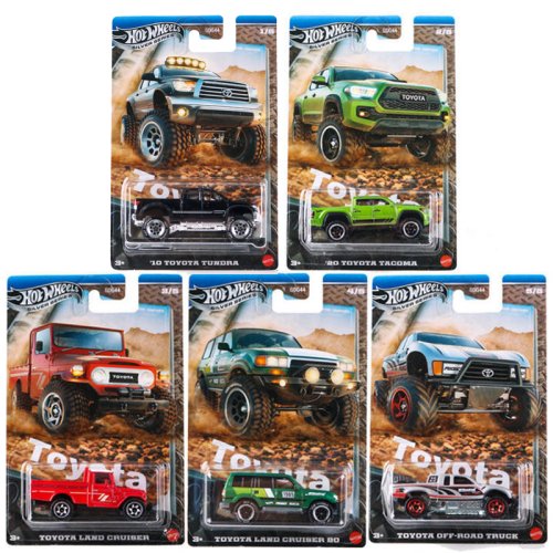 Imagen de Coche de Juguete Hot Wheels Toyota Land Cruiser Serie Plateada 1:64 - Modelo Diecast para Niños, Vehículo Todo Terreno con Diseño Detallado