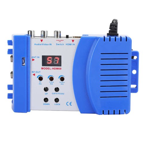 Afbeelding van Digitale HDMI naar RF Modulator met VHF/UHF-uitgang – Draagbare AV Converter voor HD TV in PAL Standaard (Europa)