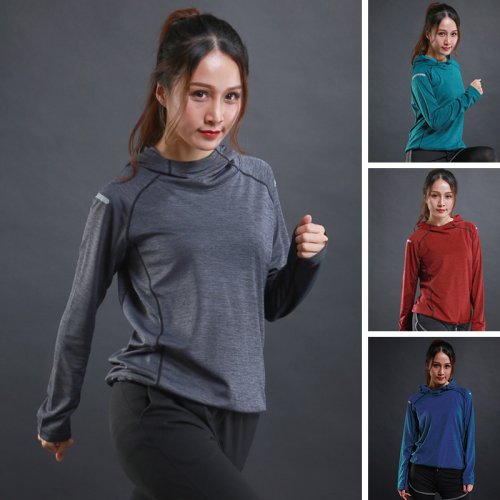 Bild von Frauen Fitness Gym t-shirt Quick Dry Sport Lauf t-Shirts Langarm Bodybuilding Top Elastische Training Yoga Shirt Gym Kleidung