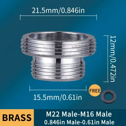 Image de Adaptateur Robinet Laiton - Connecteur Mâle/Femelle pour Évier et Arrosage