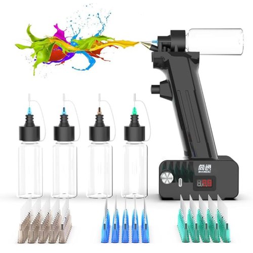 Image of Shangse Cordless Airbrush Kit with 30 PSI Rechargeable Battery – Portable, Quick Spray Tool for Model Painting and Furniture Restoration