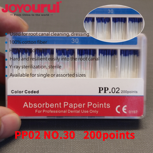 Afbeelding van Tandheelkundige absorberende papierpunten Vochtabsorberende papieren tips Taper0.06 0.04 15 # 20 # 3...