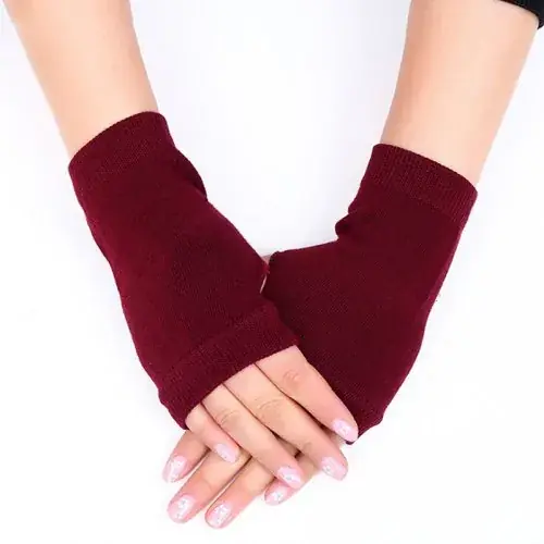 Image de Gants Hiver Chauds Sans Doigts pour Femmes - Élégant & Tricoté