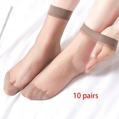 Image de Chaussettes Transparentes Femme - Lot de 10 Paires