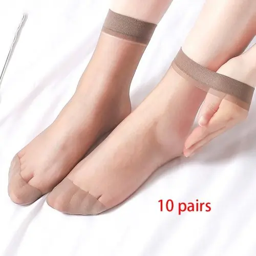 Image de Chaussettes Transparentes Femme - Lot de 10 Paires