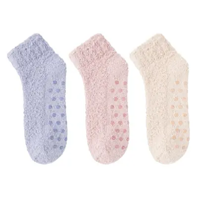 Image de Chaussettes de maison chaudes pour femmes - 3 paires