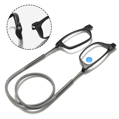 Image of Magnetic Folding Reading Glasses with Neck Strap