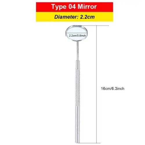 Image de Miroir Dentaire 16cm - Outil Pro pour Soins Buccaux
