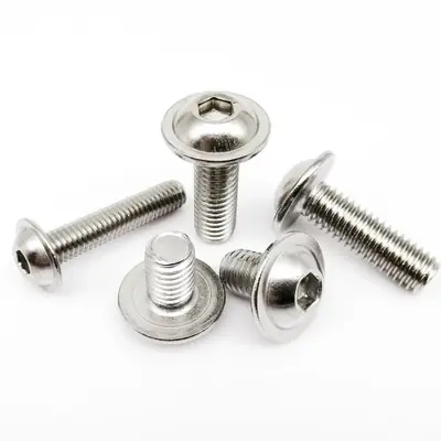 Image de Vis Inox à Tête Rondelle avec Douille Hexagonale - M2 à M8