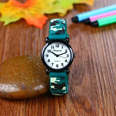 Image de Montre Camouflage pour Enfants - Style Militaire & Sportif