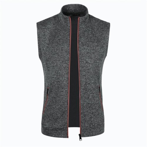 Imagen de Abrigos sin mangas con cremallera para hombre, suéteres de cuello alto para exteriores, ropa de call...