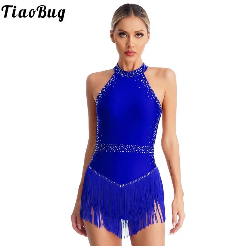 Bild von Glitzerndes Tanztrikot mit Fransen – Perfekt für Latin, Tango & Eiskunstlauf