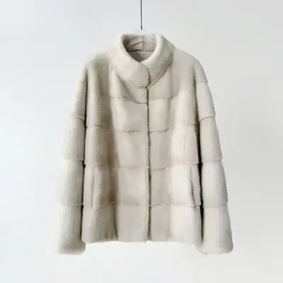 Image de Manteau Fausse Fourrure Vison Femme Hiver 2025