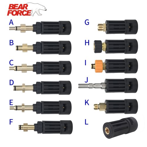 Imagen de Adaptador de conector de lavadora a presión para conectar AR/Interskol/Lavor/Bosche/Huter/M22 Lance Wand a Karcher, adaptador hembra de pistola de agua