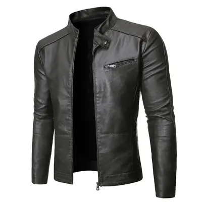 Image de Veste en Cuir Synthétique Homme - Style Coréen Tendance