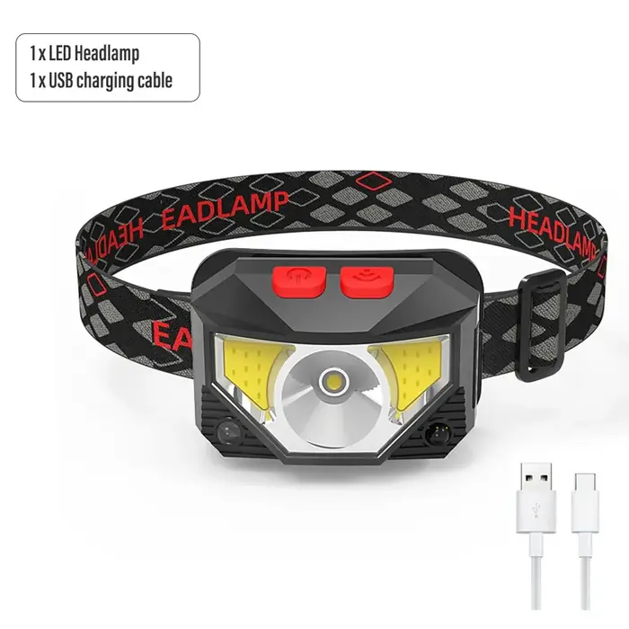 Image de Phare LED Rechargeable pour Pêche - 8 Modes Lumineux
