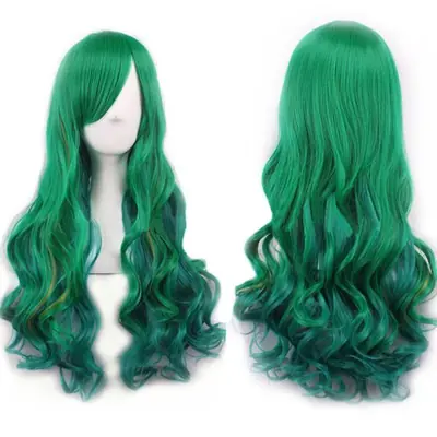 Image de Perruque Lolita Ombré Verte - Cosplay Synthétique