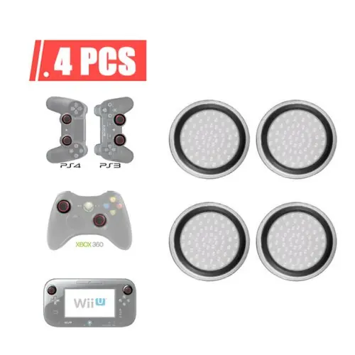 Image de Capuchons de Joystick en Silicone pour Manettes PS3, PS4, PS5, Xbox