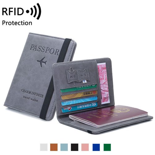 Zdjęcie Eleganckie, skórzane etui podróżne z ochroną RFID – idealne na paszport, dowód osobisty i bilety dla kobiet i mężczyzn