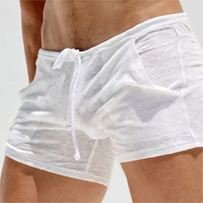 Image de Short de sport homme blanc léger et respirant