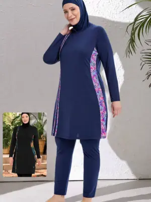 Image de Burkini Sportif 3 Pièces - Maillot de Bain Modeste pour Femmes