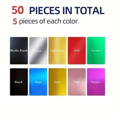 Image de Cartes de Visite Métal Laser - Élégantes & Durables
