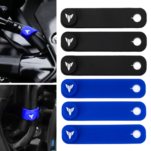 Imagen de Cables de Motocicleta con Accesorios de Vendaje de Goma para Yamaha MT07, MT09, MT03, MT10, MT25, MT125, FZ07, FZ09, Tracer 9 y Modelos Similares