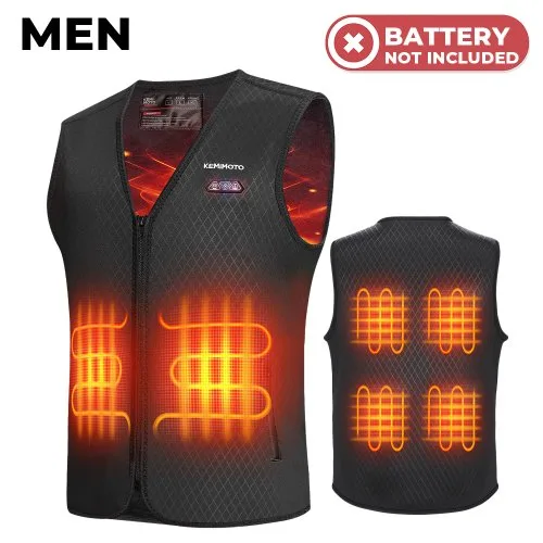 Zwart vest-heren