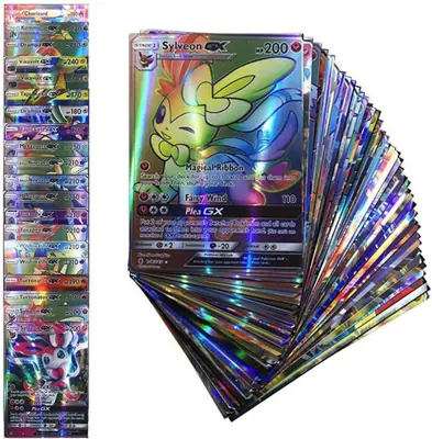 Image de Cartes Pokémon GX, VMAX, Mega & Shining - Pack de 20 Cartes Collectibles