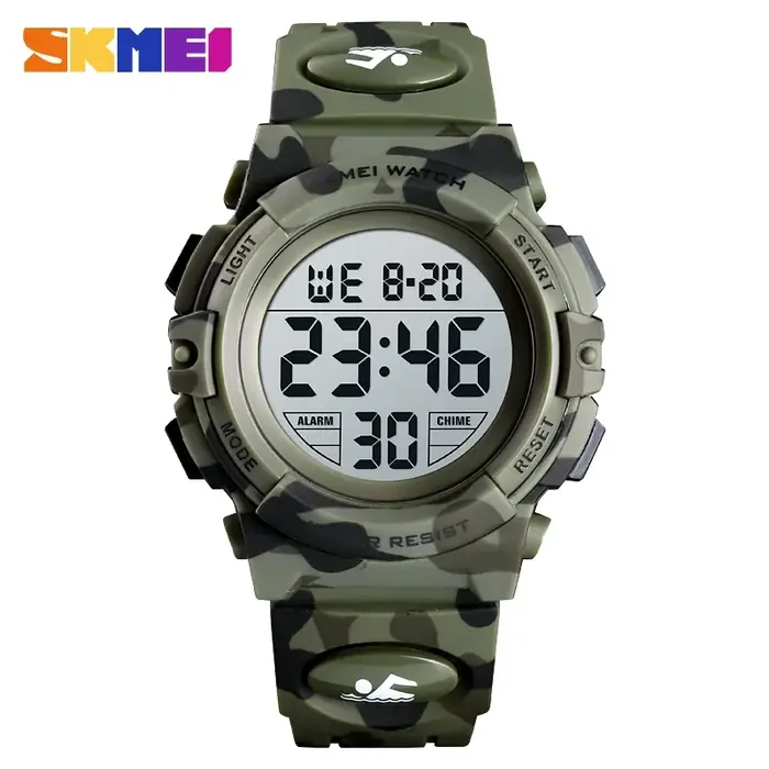 Image de Montre Sport Enfant Étanche avec Lumière Colorée - Skmei 1548