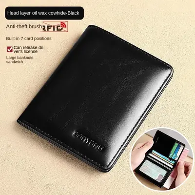 Image de Portefeuille Homme Cuir RFID - Mince & Élégant