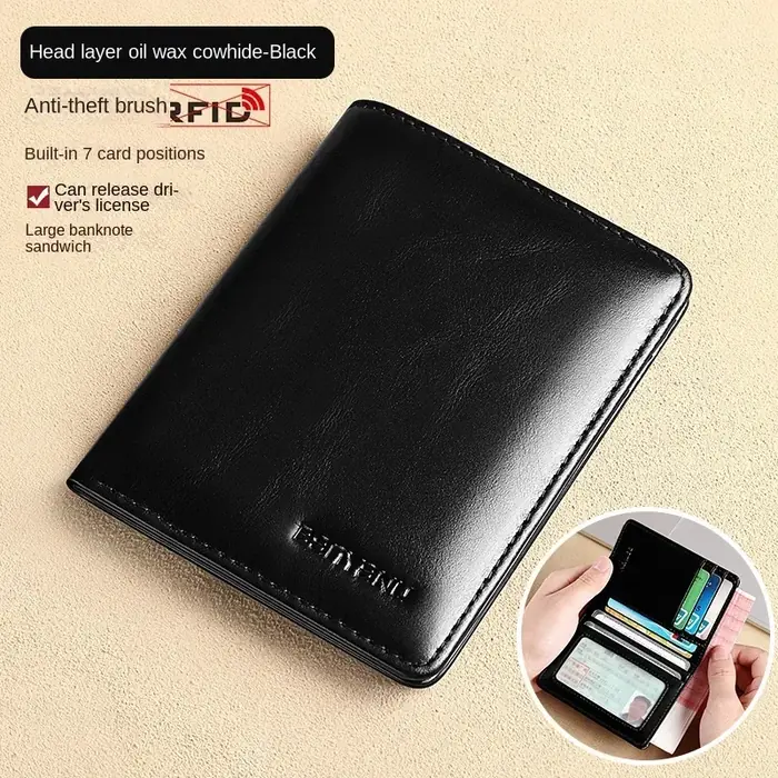 Image de Portefeuille Homme Cuir RFID - Mince & Élégant