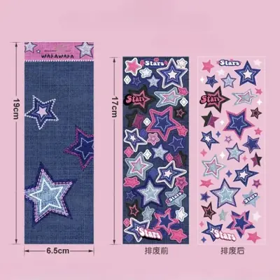 Image de Autocollants Étoiles Colorées - Déco K-pop & Scrapbooking
