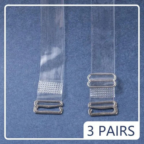 3 pares transparente