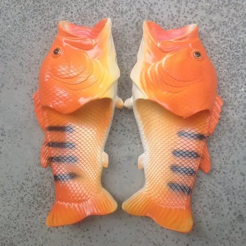 Image de Chaussures de Plage Enfant - Pantoufles Poisson Amusantes