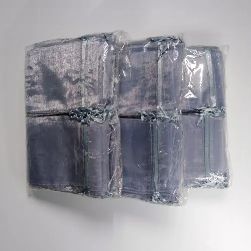 Image de Sacs Organza Gris - Emballage Élégant pour Bijoux & Cadeaux