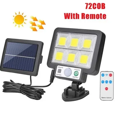 Image de Lampe Solaire Murale LED avec Détecteur de Mouvement