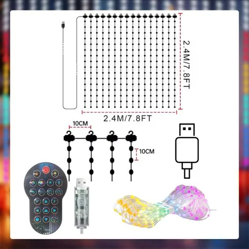 2.4M-7.9ft-256LEDS