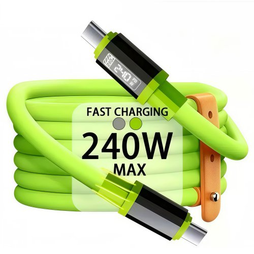 Afbeelding van Snelle oplaadkabel USB naar Type-C en Type-C naar Type-C, 0,3m, 1m, 2m, 3m, 240W, compatibel met Huawei, Xiaomi, Samsung, Oppo, Vivo