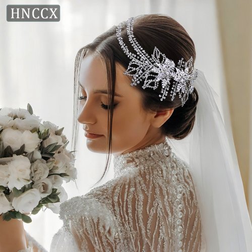 Image of Elegant Handmade Crystal Wire Headband for Bridal Hair Accessories – Delicate Wedding Headpiece for Women