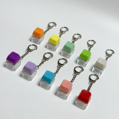 Image of Mini LED Keyboard Keychain Toy – DIY Stress Relief Finger Keyboard Caps for Kids and Adults, Fun Desk Gadget & Unique Gift