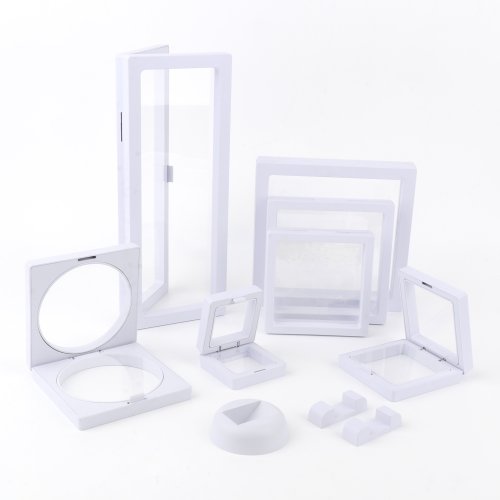 Afbeelding van Stijlvolle Witte Drijvende Sieraden Display Case